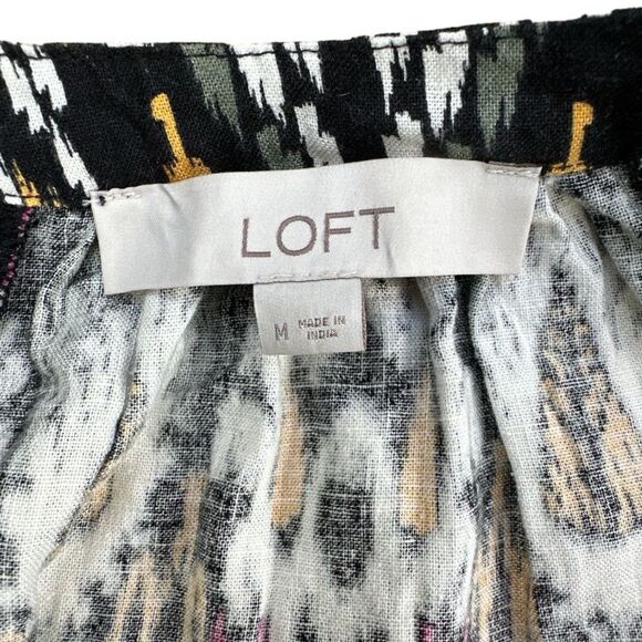 Loft Linen Blend Breathable Sleeveless Halter Top Size Medium - Picture 6 of 9